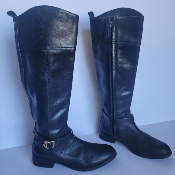 Tory Burch Shoes - Tory Burch Marlene Knee-High Equestrian-Inspired Tall Riding Boots. Size 7